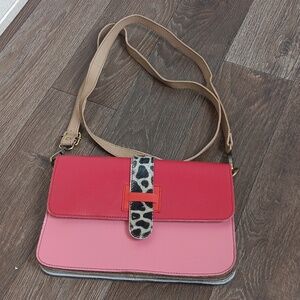 Stylish Red and Pink Women's Bag